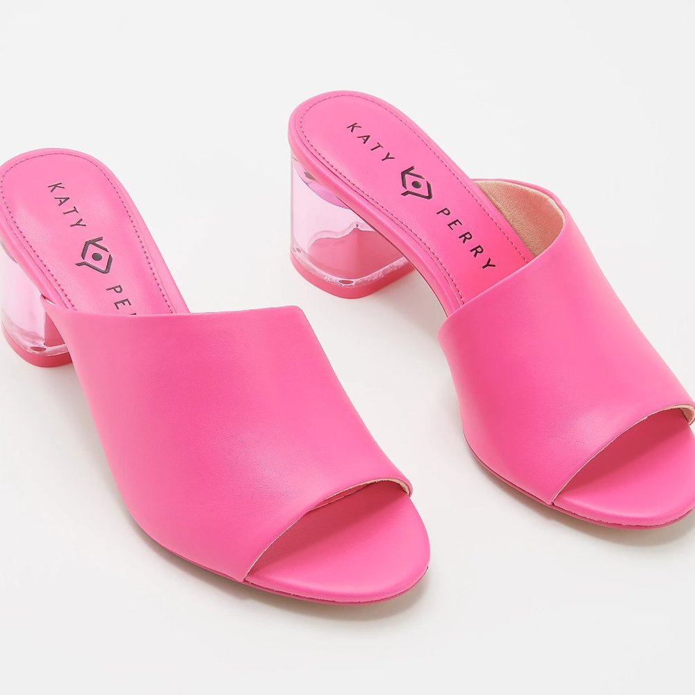 Katy Perry Asymmetric Heeled Slide Sandals - Picture 6 of 6